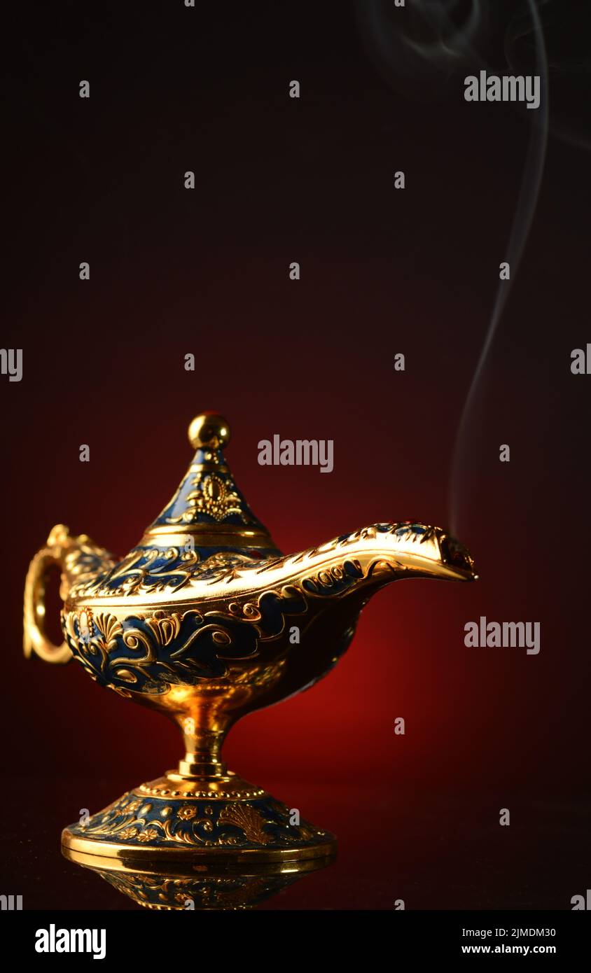 Magical Oil Lamp Stock Photo Alamy