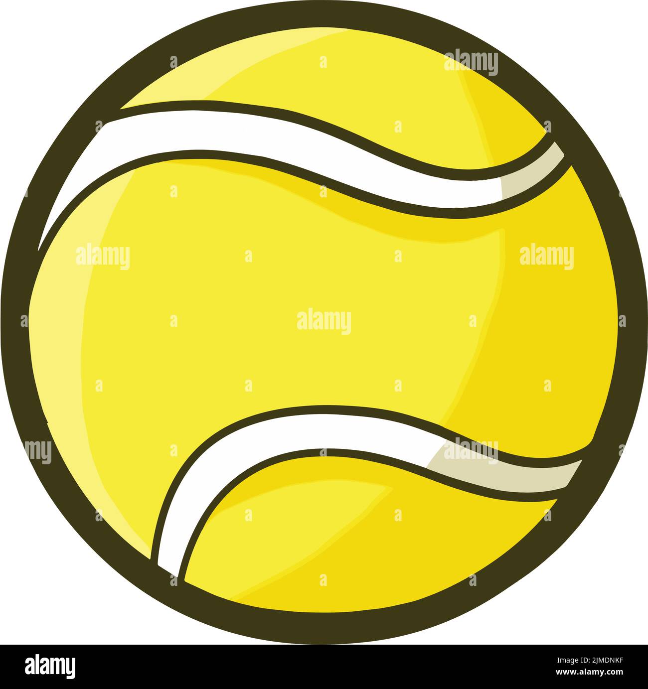 A vector of a tennis ball with a white background Stock Vector Image ...