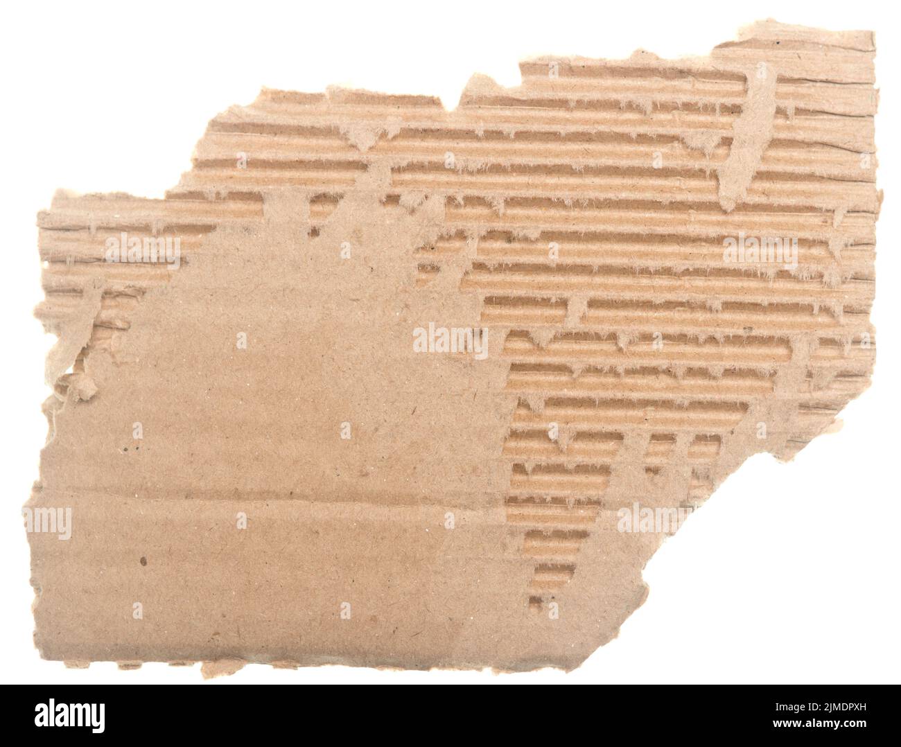 Cardboard on white Stock Photo
