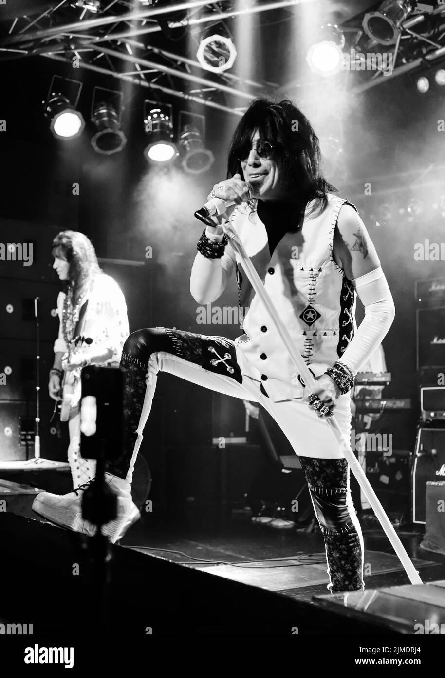 Las Vegas, Nevada, June 11, 2022 - Frank Dimino and Punky Meadows of the band Angel on stage at Vamp'd Las Vegas Stock Photo