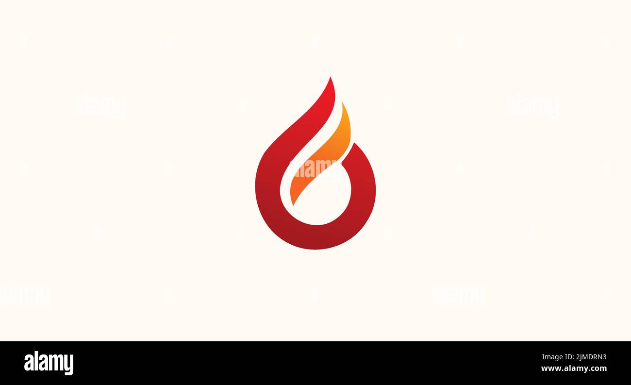 An illustration of a fire icon on the white background Stock Vector ...