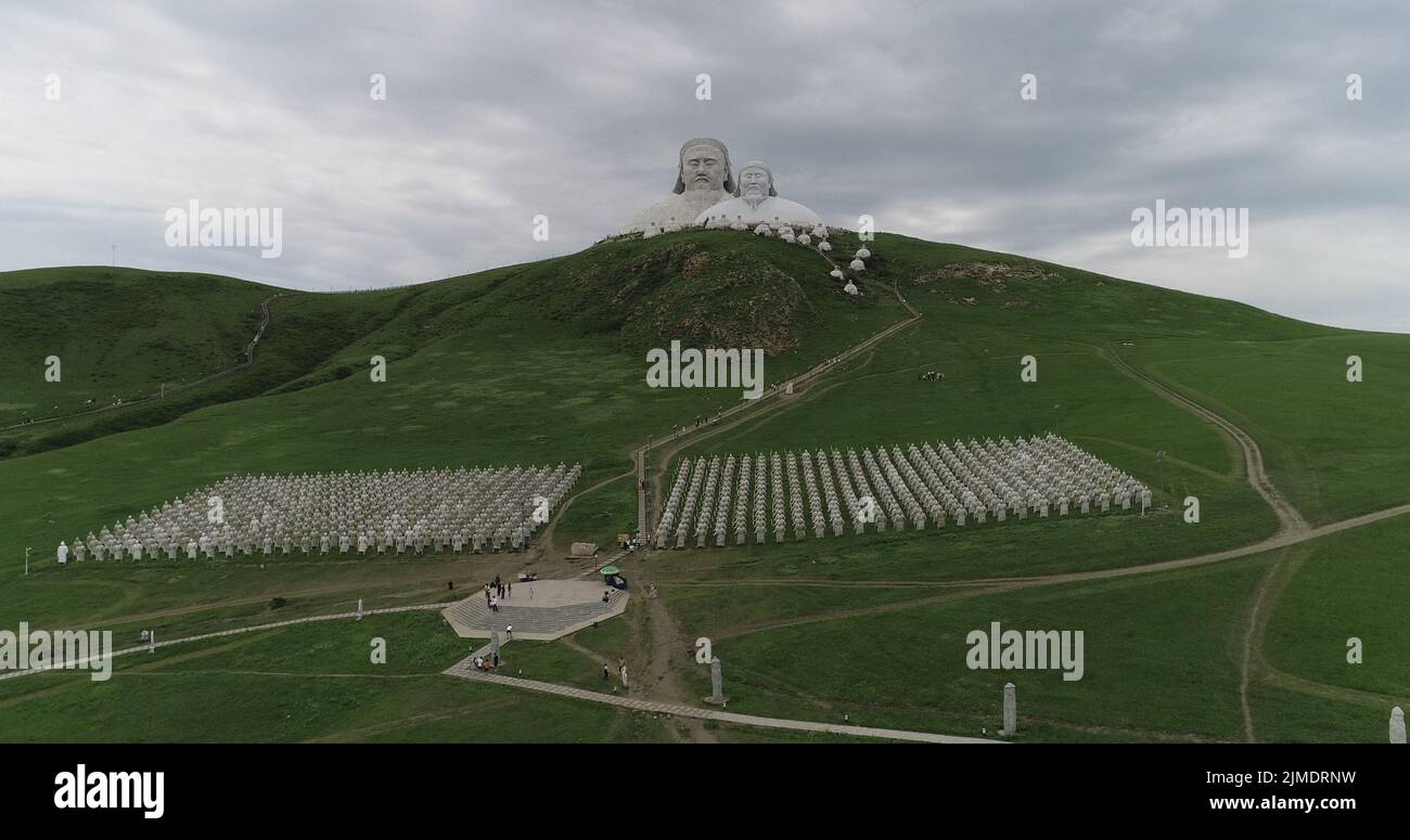TONGLIAO, CHINA AUGUST 2, 2022 Aerial photo taken on Aug 2, 2022