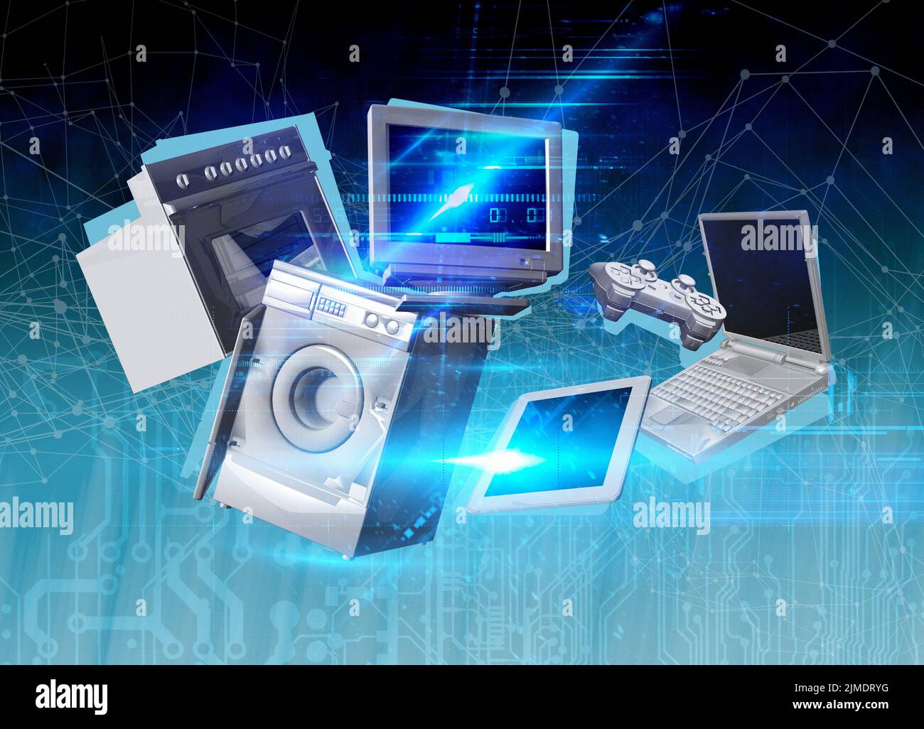 Internet of things, illustration Stock Photo