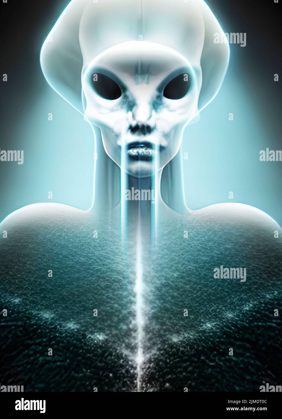 Alien, illustration Stock Photo