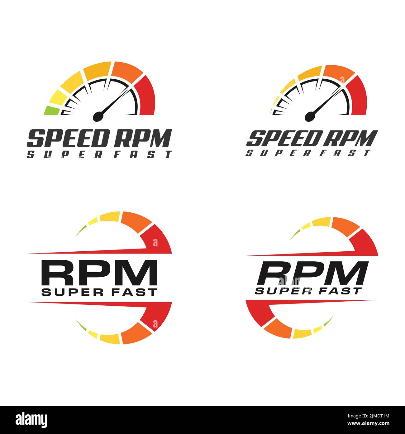 speed up logo design, rpm icon vector Stock Vector