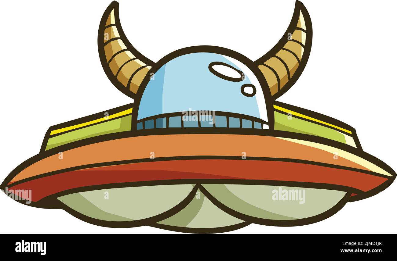 A vector of an UFO with a white background Stock Vector Image & Art - Alamy