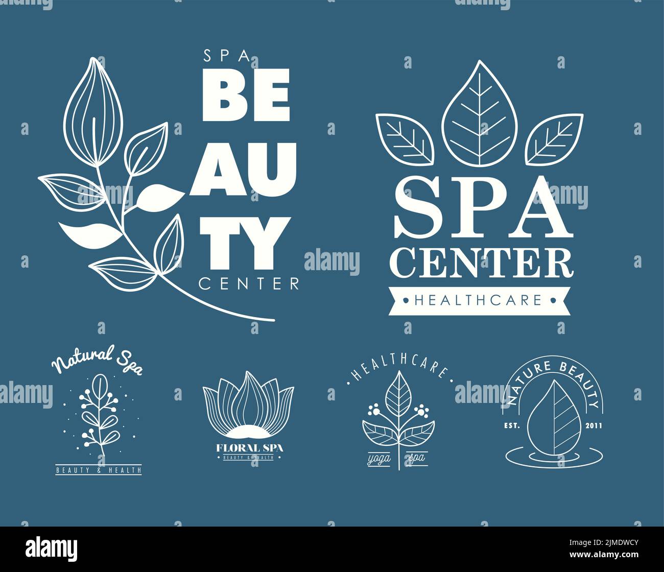six spa service set brands Stock Vector Image & Art Alamy