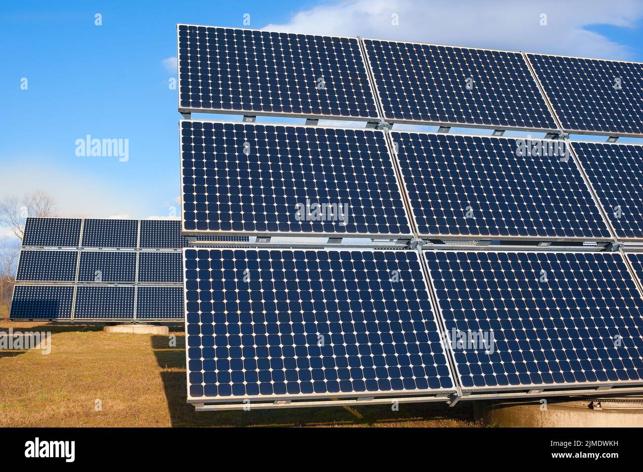 Solar power plant using renewable energy with sun Stock Photo - Alamy