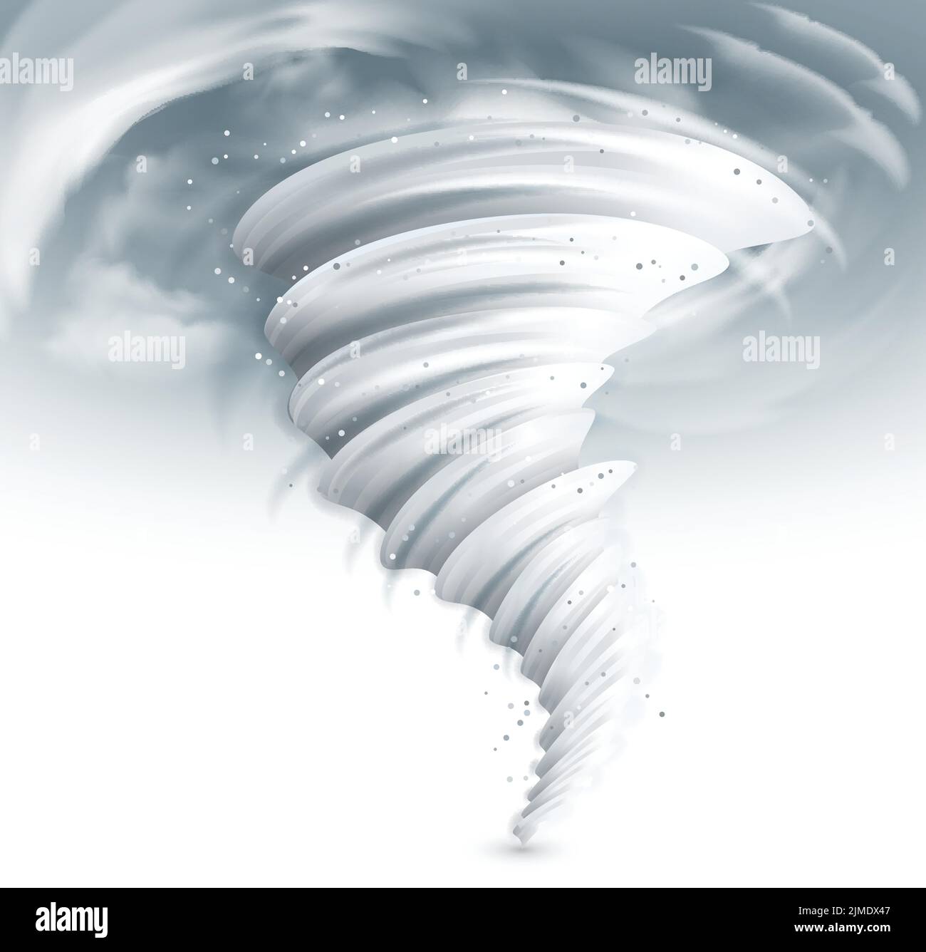 Realistic 3d tornado set Stock Vector Images - Alamy