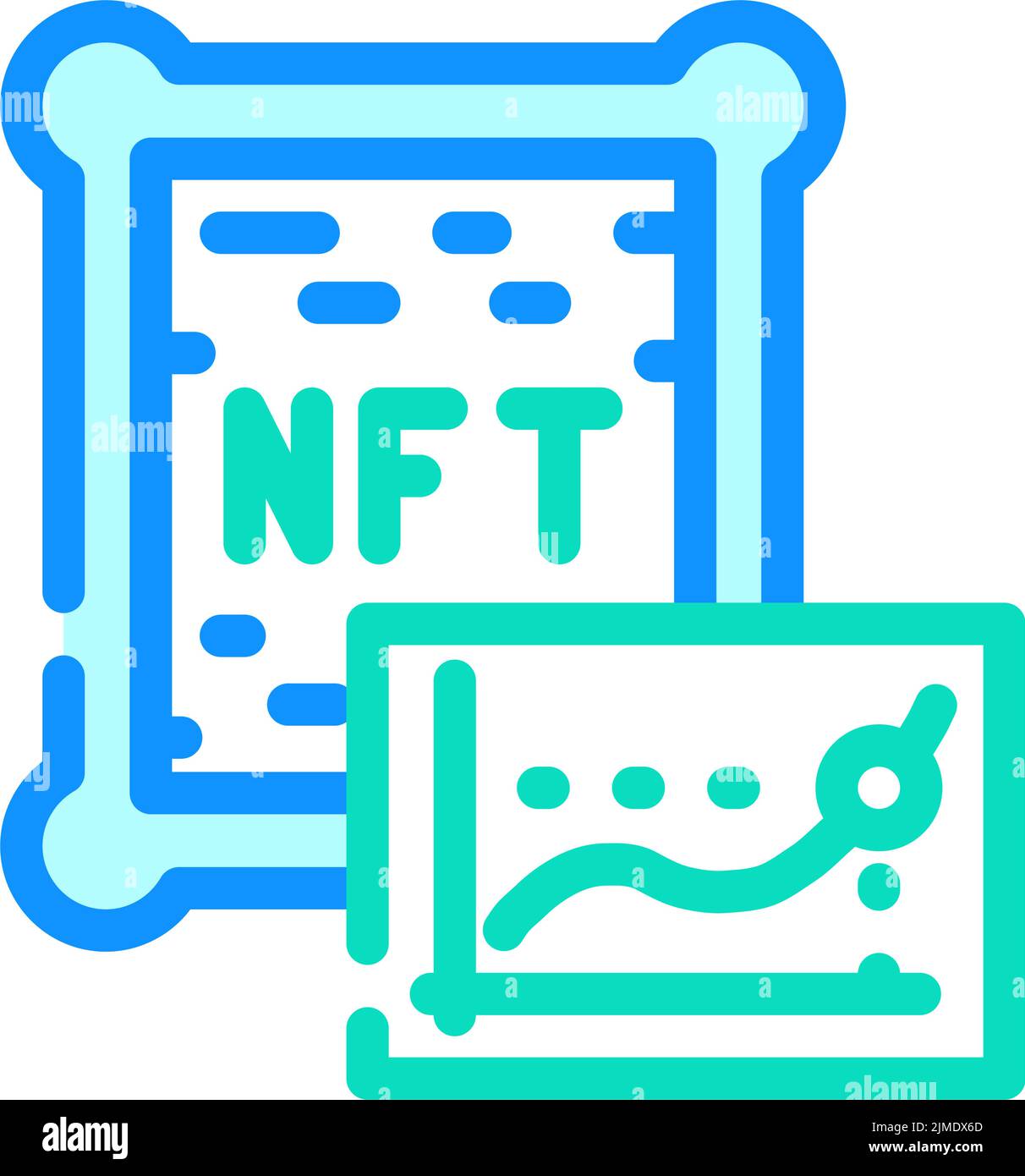 nft assets color icon vector illustration Stock Vector Image & Art - Alamy