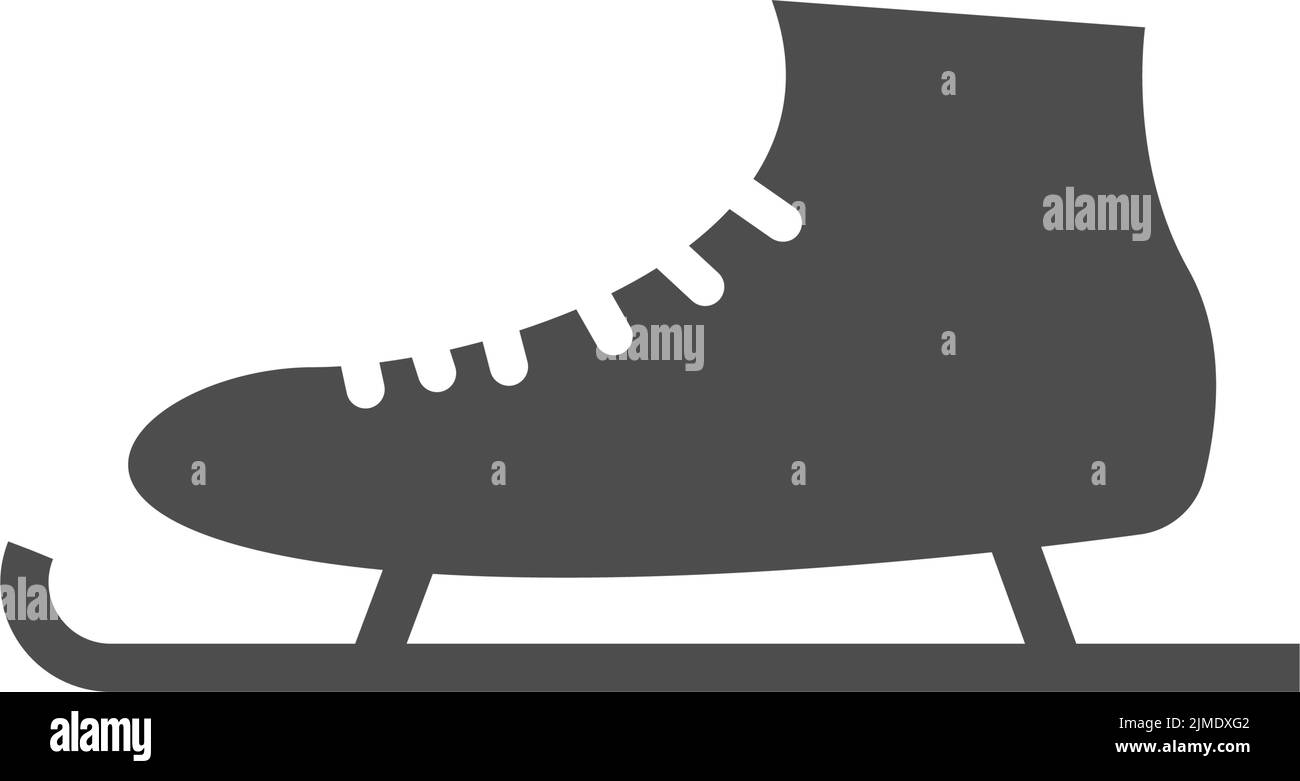 Ice skate shoes icon logo illustration template vector Stock Vector