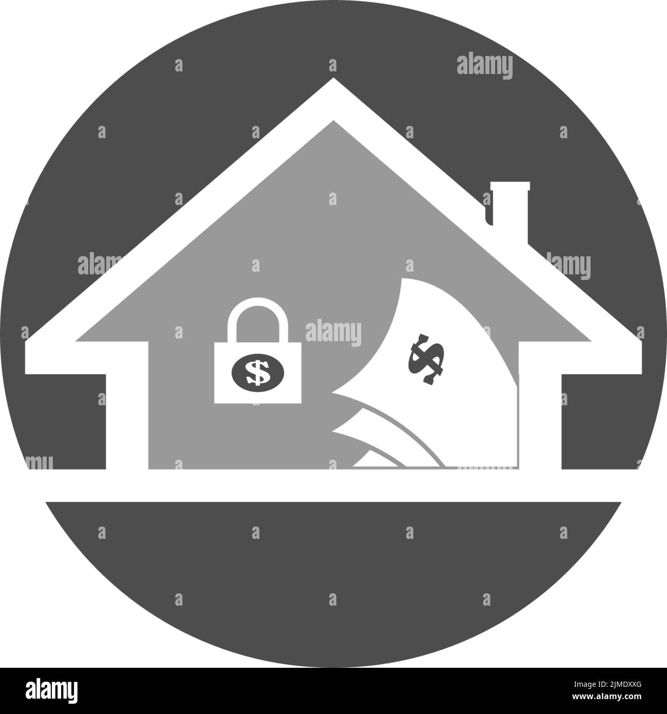 financial center logo design vector illustration icon Stock Vector ...