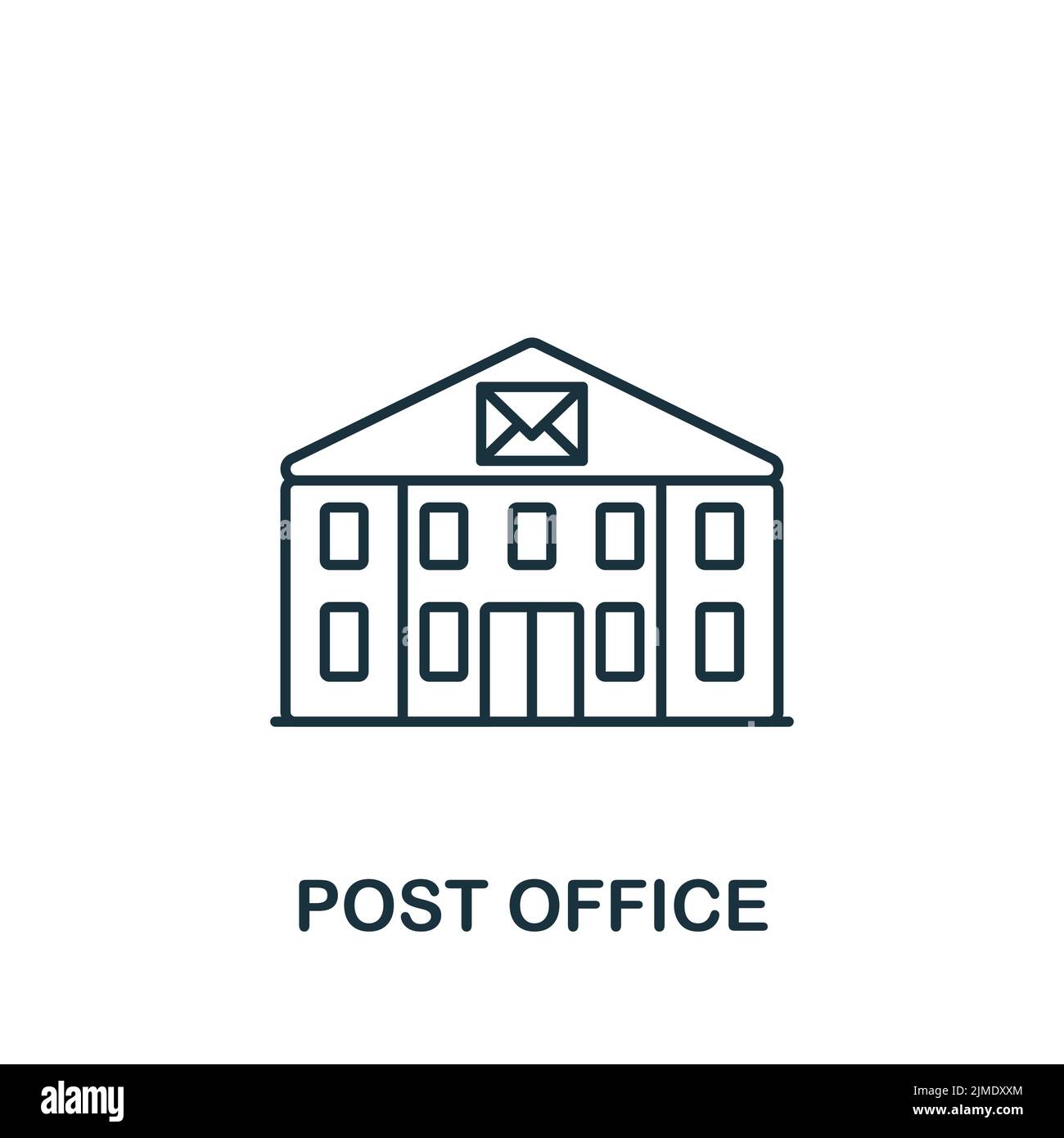 Post Office icon. Monochrome simple icon for templates, web design and ...