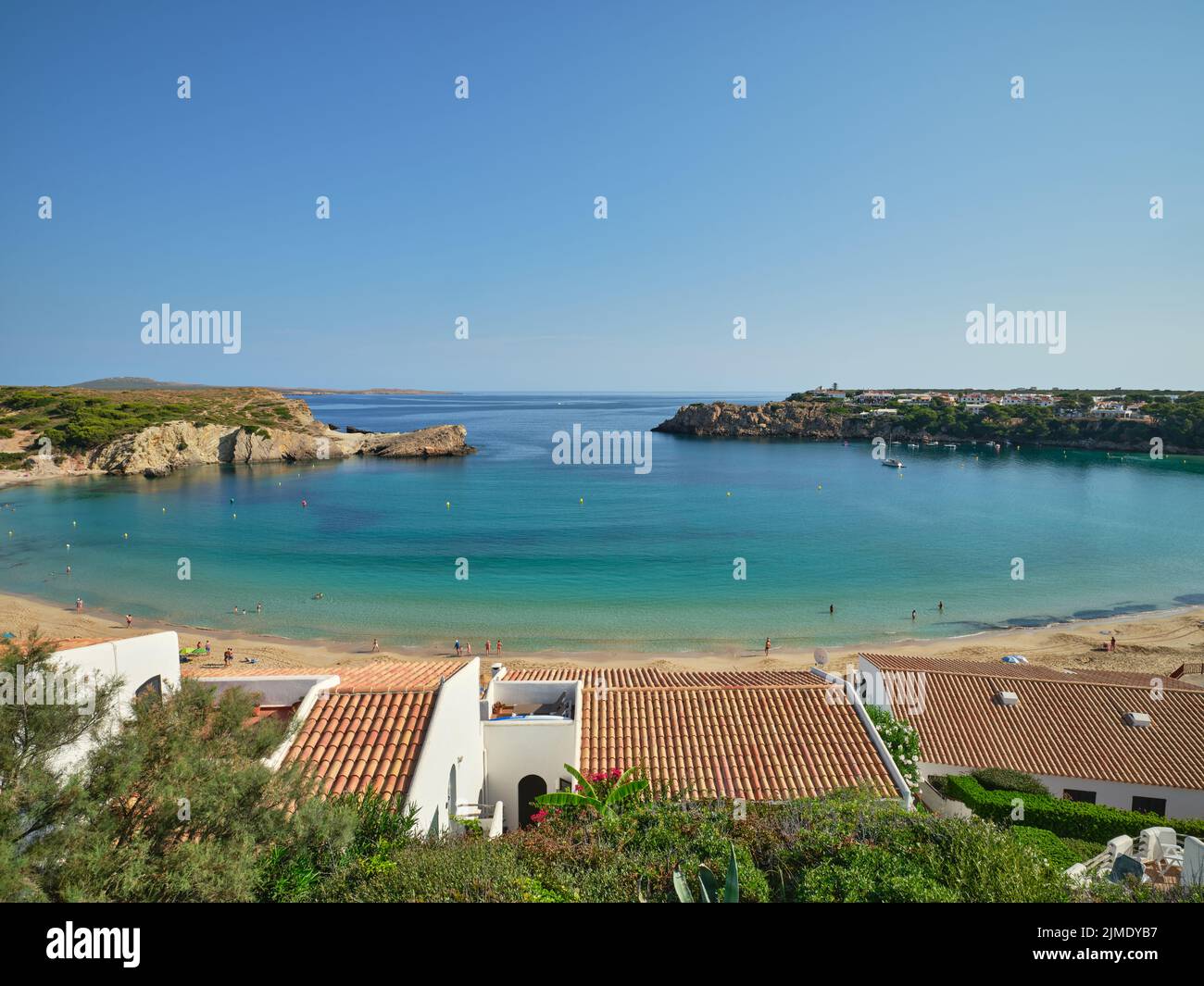 Beautiful Arenal d'en Castell beach in summer, Menorca island, Spain ...