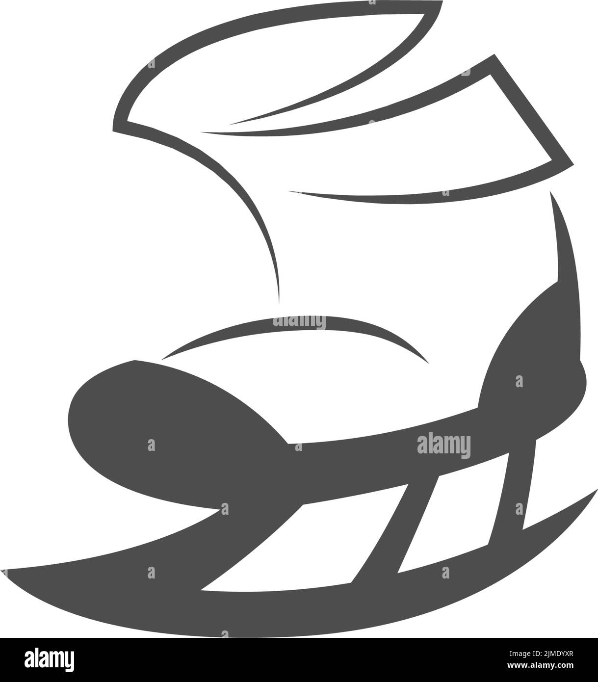 Ice skate shoes icon logo illustration template vector Stock Vector