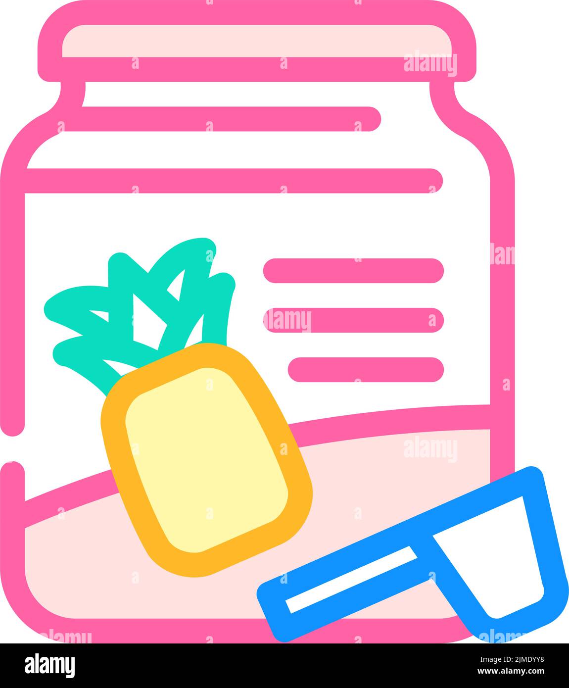 pineapple jam color icon vector illustration Stock Vector Image & Art ...