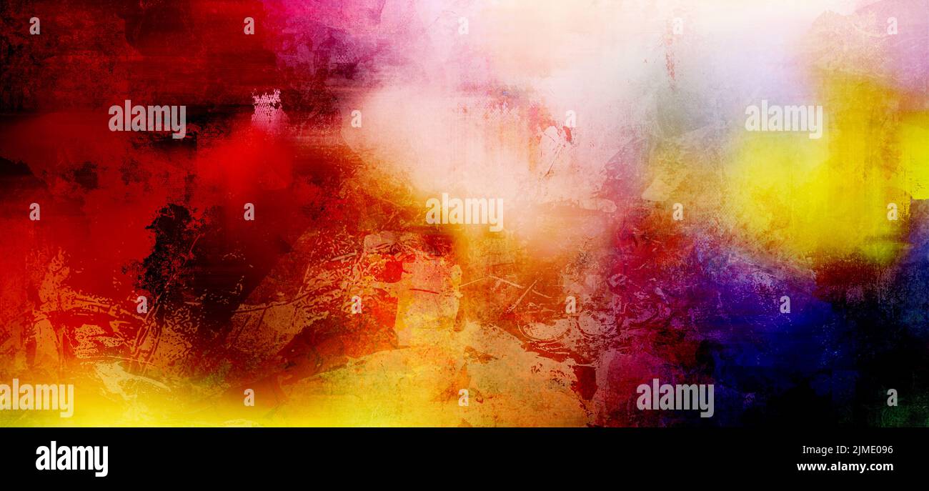 Painted background abstract, lights and colors Stock Photo