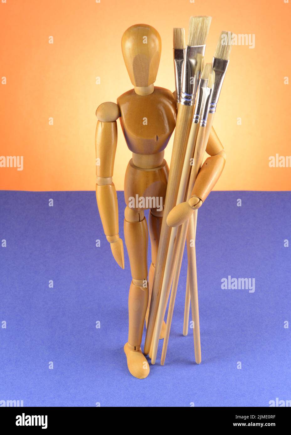 Artists Mannequin Painter Stock Photo Alamy
