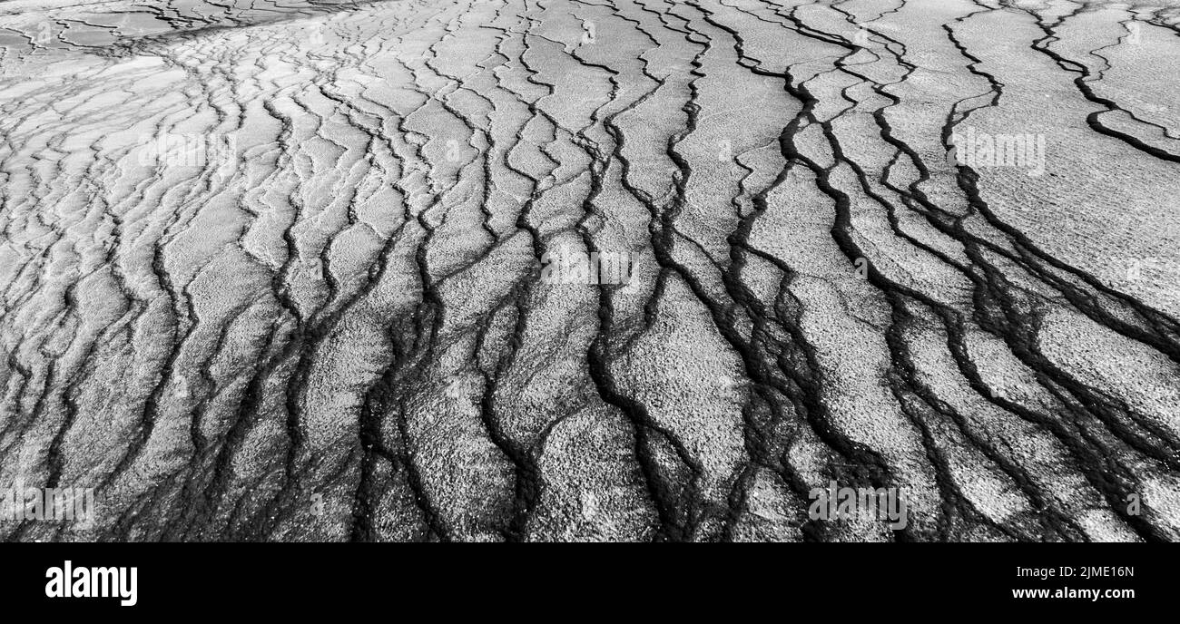 Grand Prismatic Spring in Yellowstone National Park Stock Photo