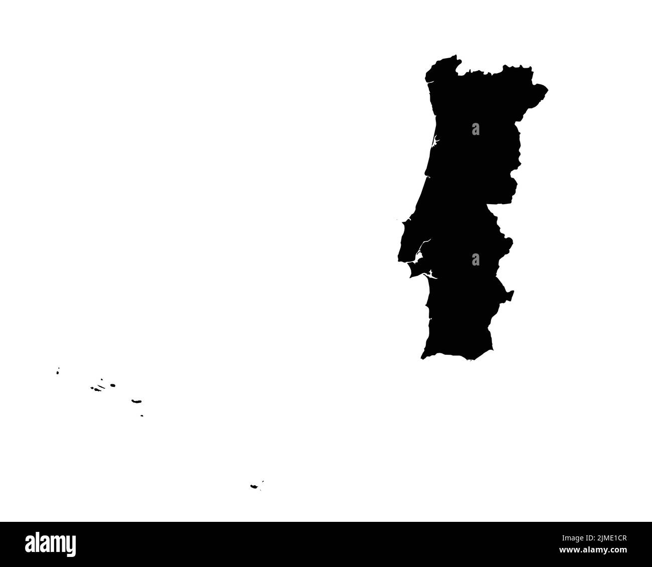 Portugal Map Administrative Divisions Isolated on White. No Text Stock  Vector - Illustration of continent, cartography: 145581760