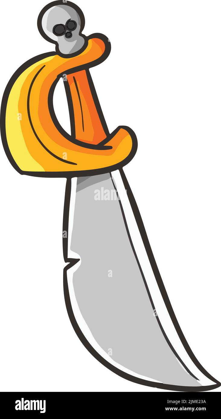 A vector of a sword with a white background Stock Vector Image & Art ...