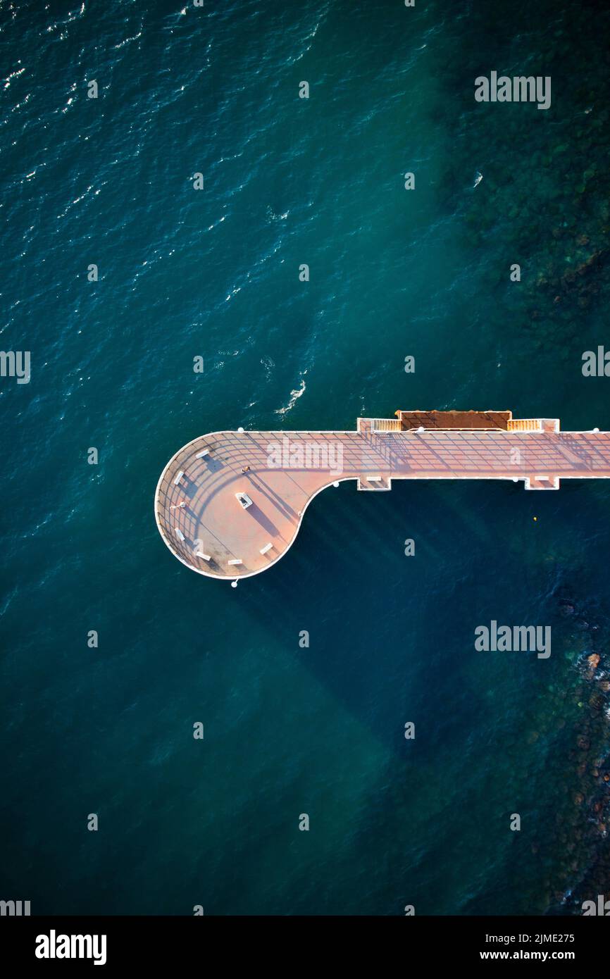 Pier of Marina di Massa Italy Stock Photo