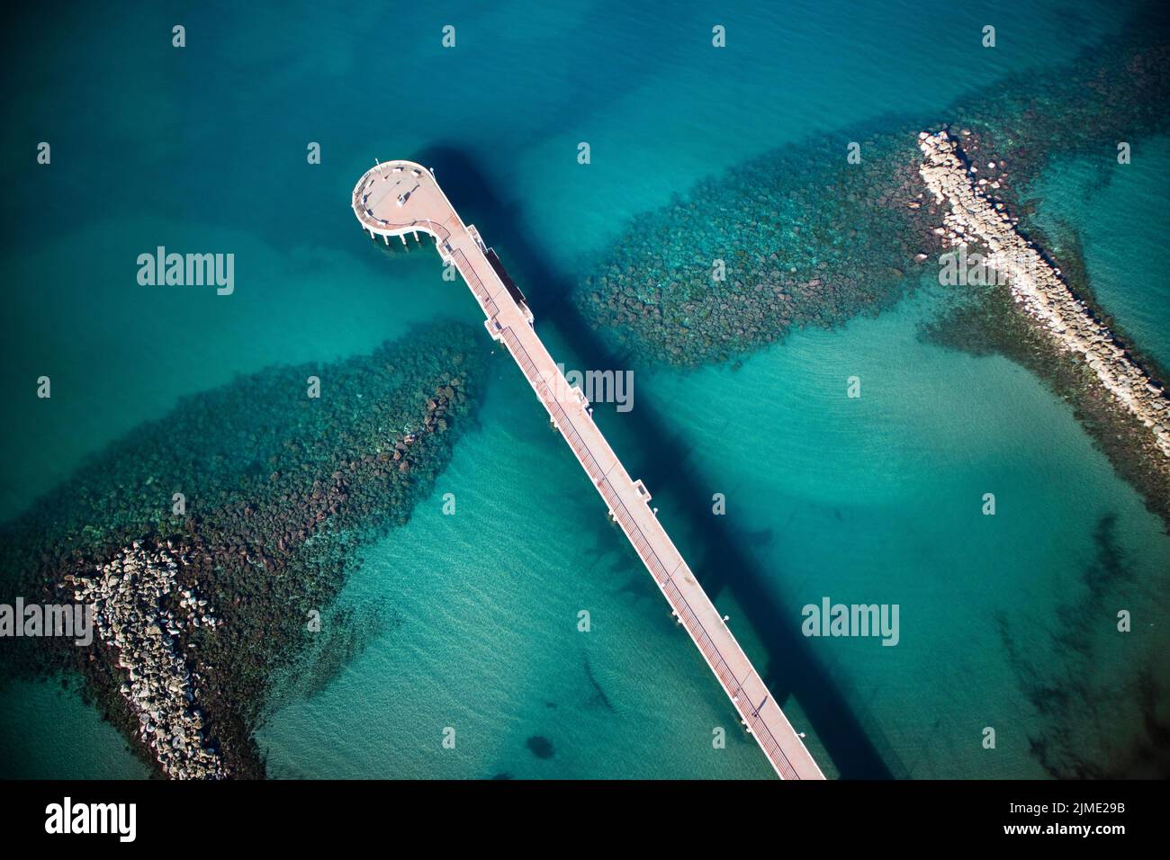 Pier of Marina di Massa Italy Stock Photo