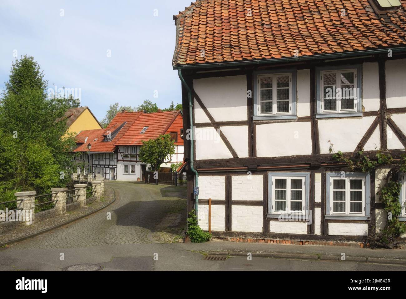 Hornburg - Historical old town, Germany Stock Photo