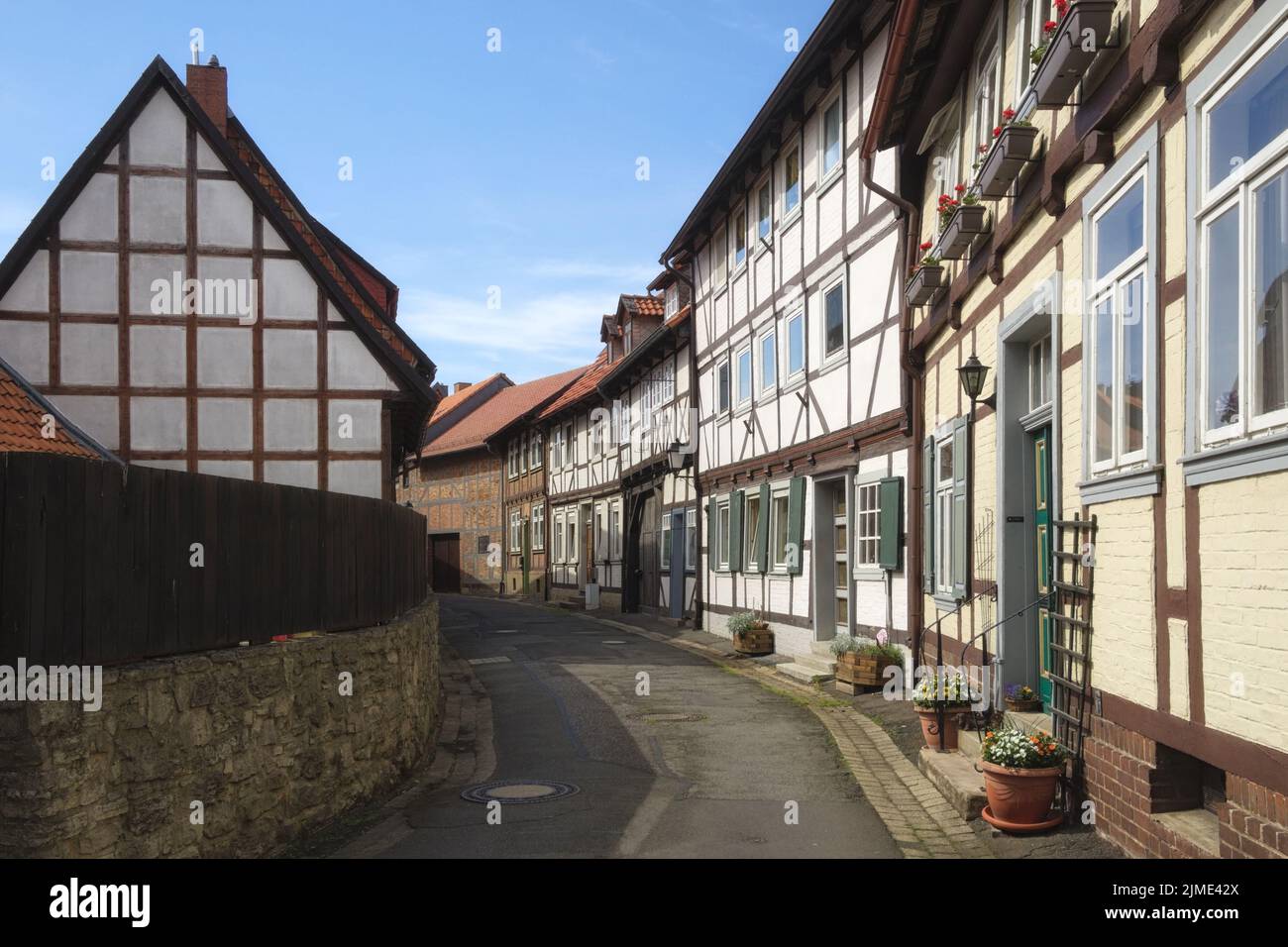 Hornburg - Historical old town, Germany Stock Photo