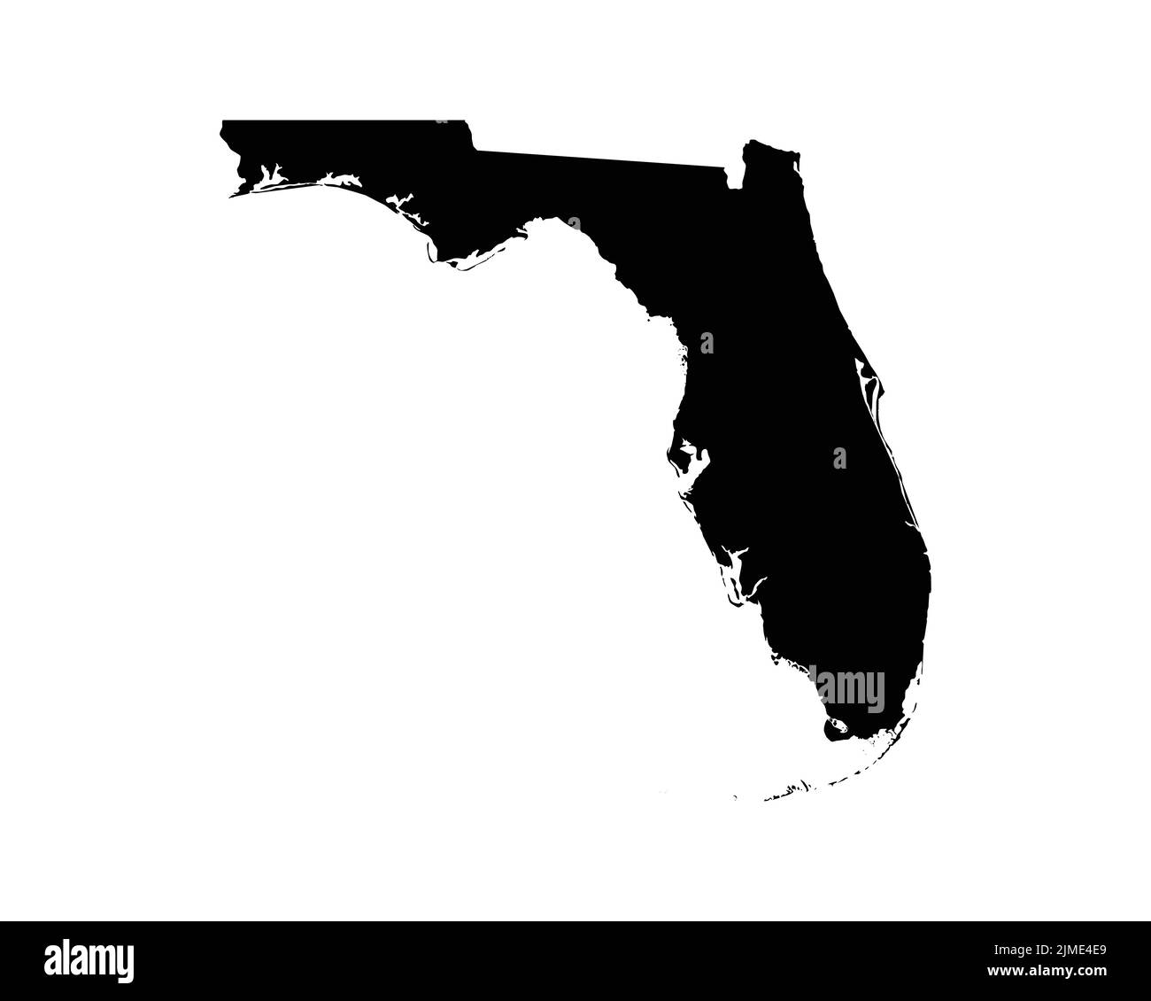 Florida map usa Black and White Stock Photos & Images - Alamy