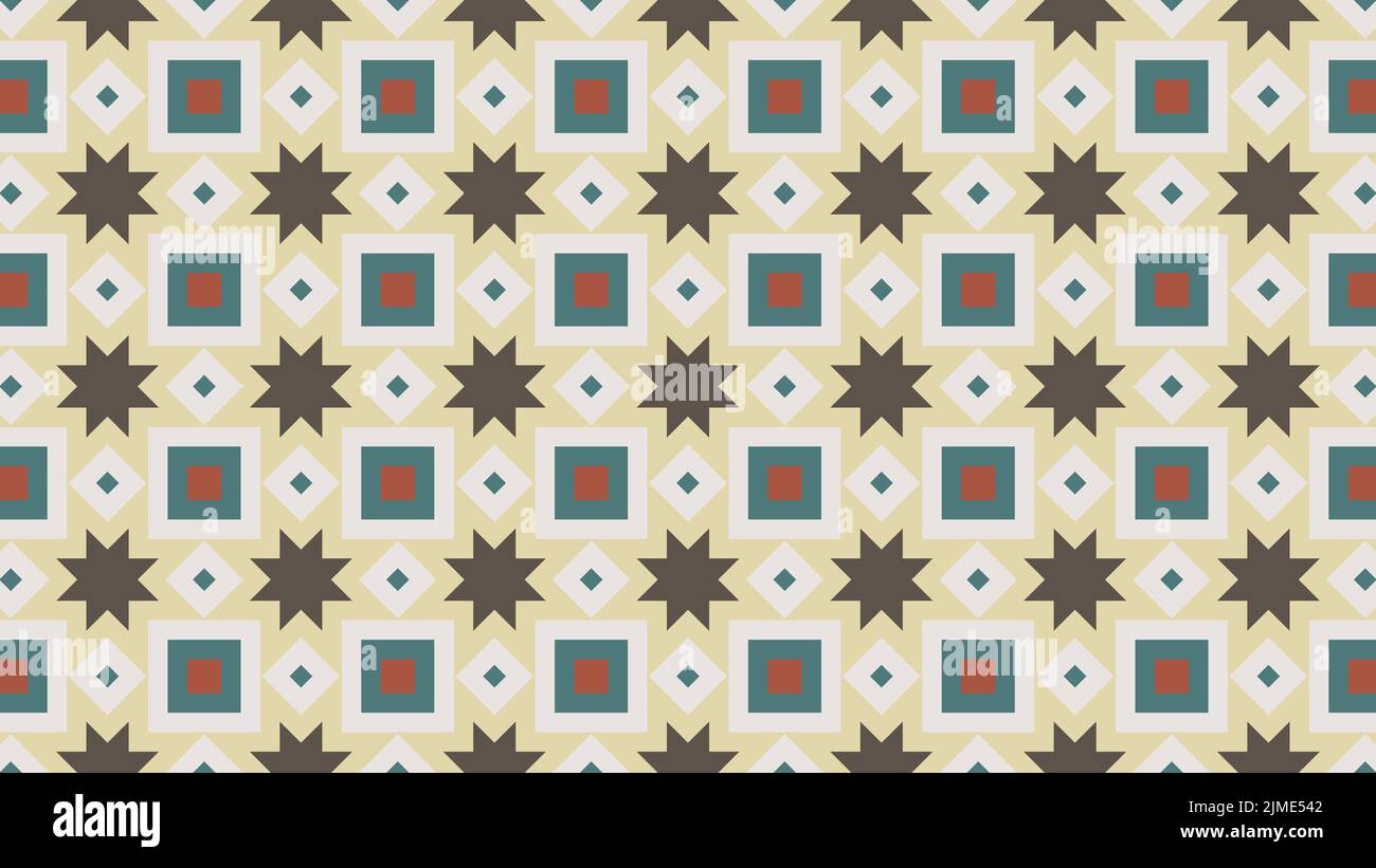 Simple ornamental pattern, textile print. Pattern for fabric and trellis. Geometric pattern. Seamless surface. Minimalist wallpaper. Stock Photo