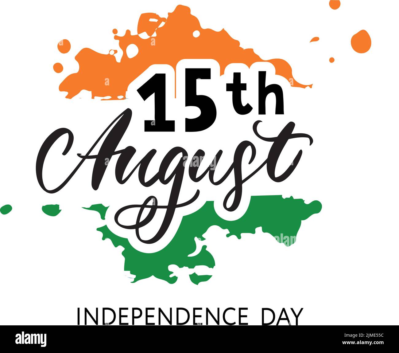 Creative Indian National Flag colour background with Ashoka Wheel