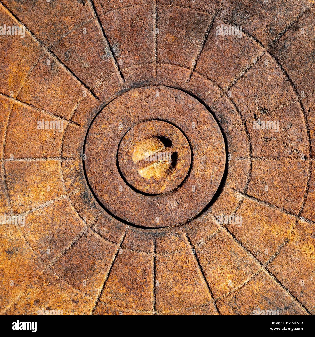 An old rusty castiron surface with a relief pattern Stock Photo Alamy
