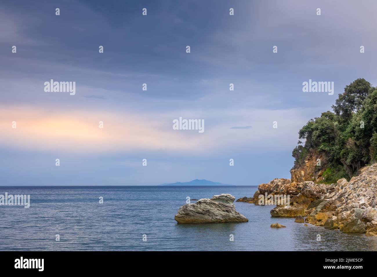 Beautiful quiet sea evening hi-res stock photography and images - Alamy