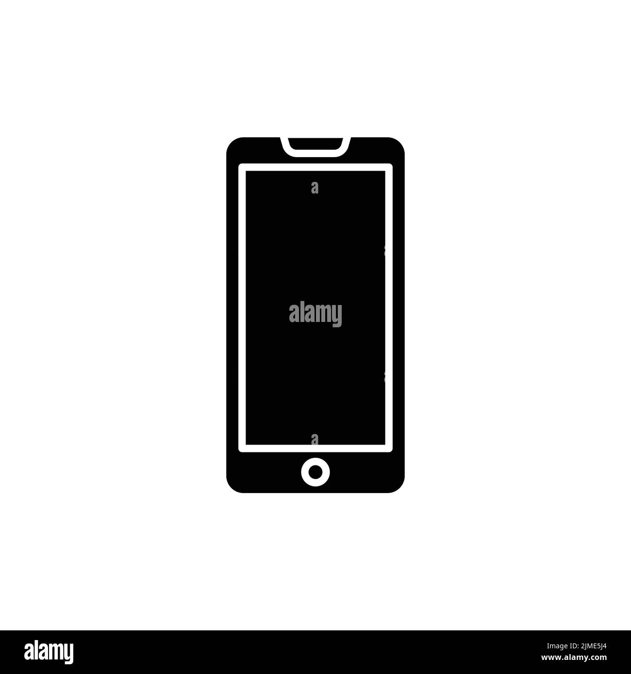 Mobile phone icon. Icon related to electronic, technology. Glyph icon style, solid. Simple design editable Stock Vector