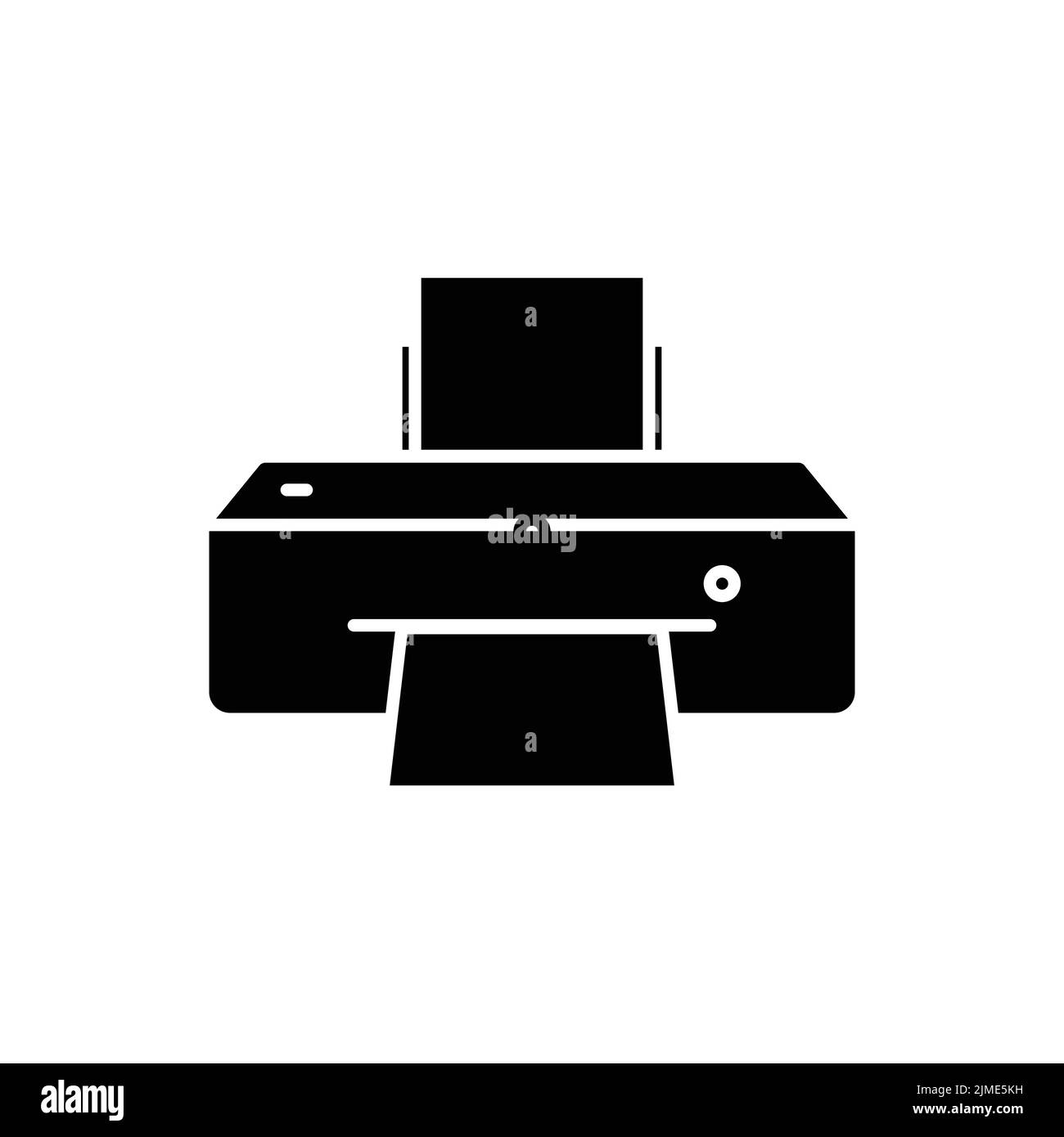 Printer icon. Icon related to electronic, technology. Glyph icon style, solid. Simple design editable Stock Vector