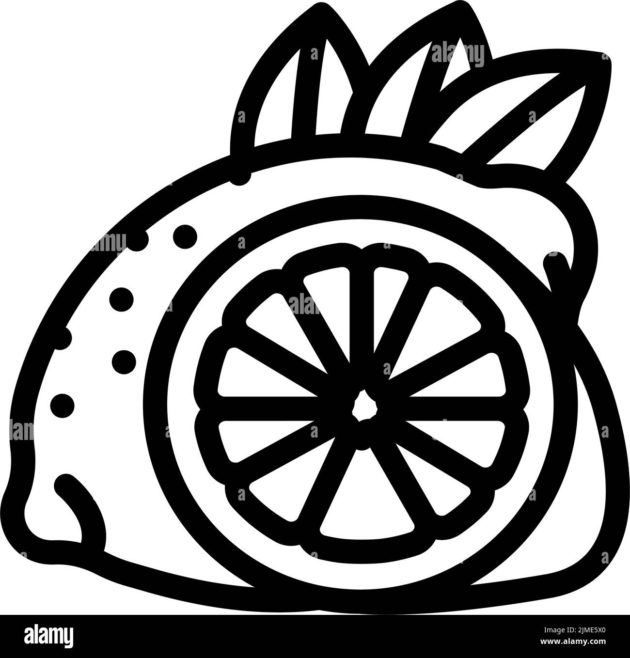 lemons cut line icon vector illustration Stock Vector