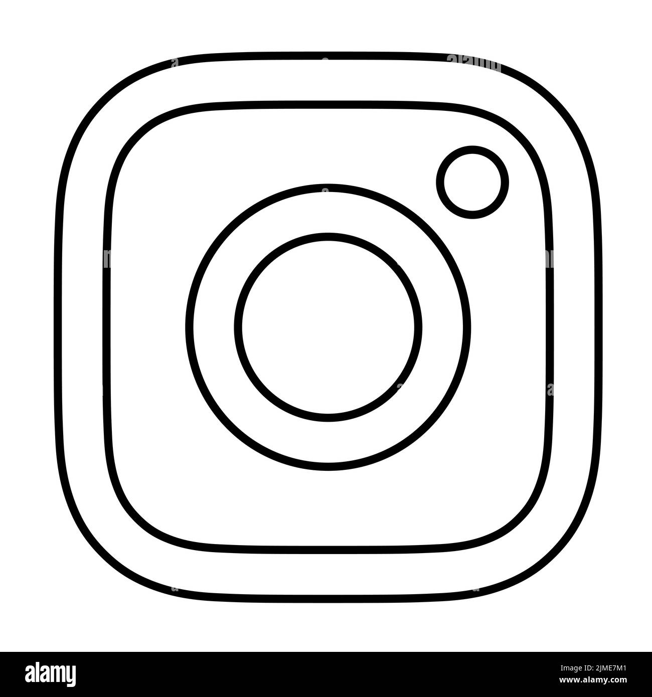 Instagram social media app icon Stock Vector