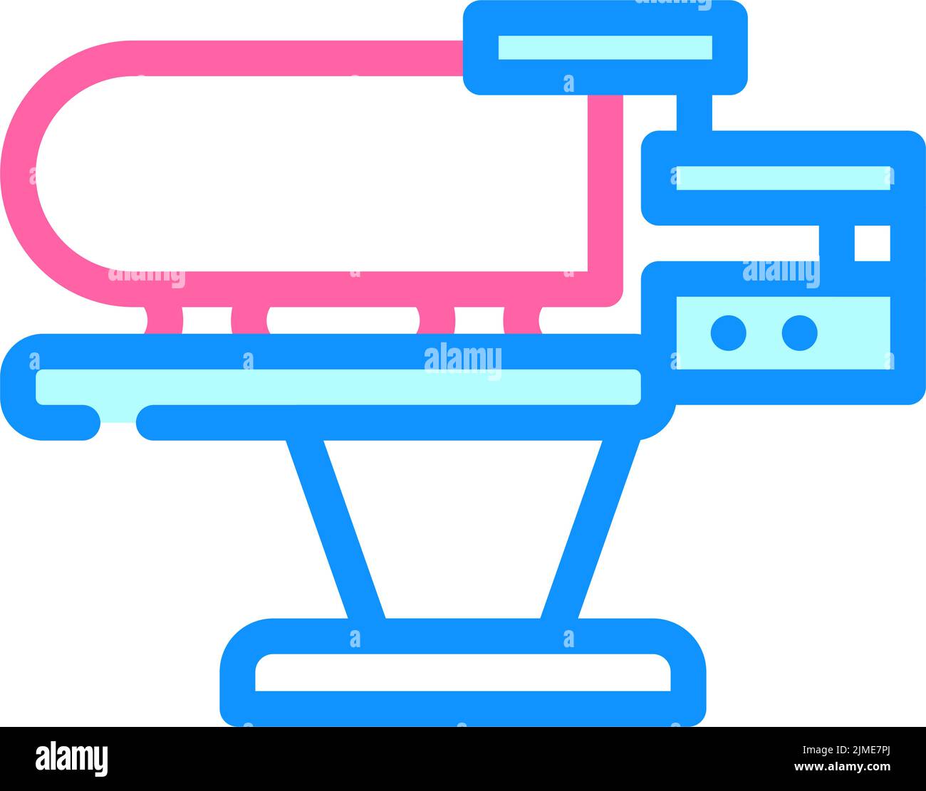 steam generator heated table color icon vector illustration Stock ...