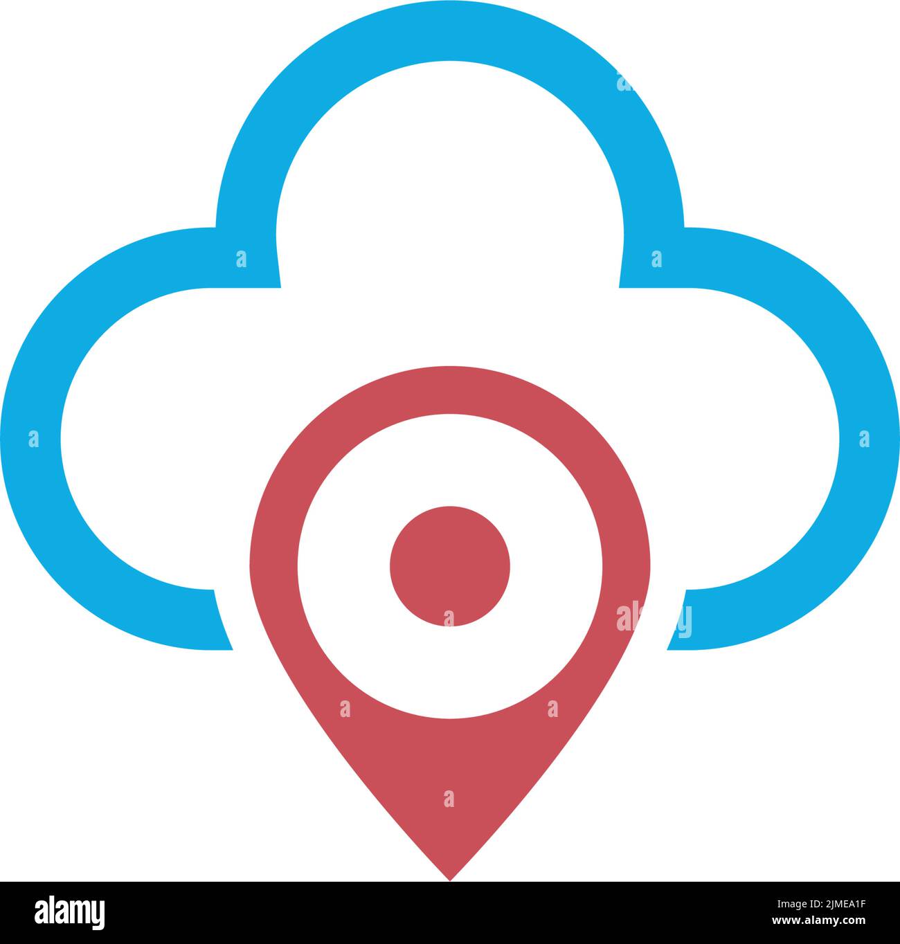 Cloud logo icon design illustration template vector Stock Vector