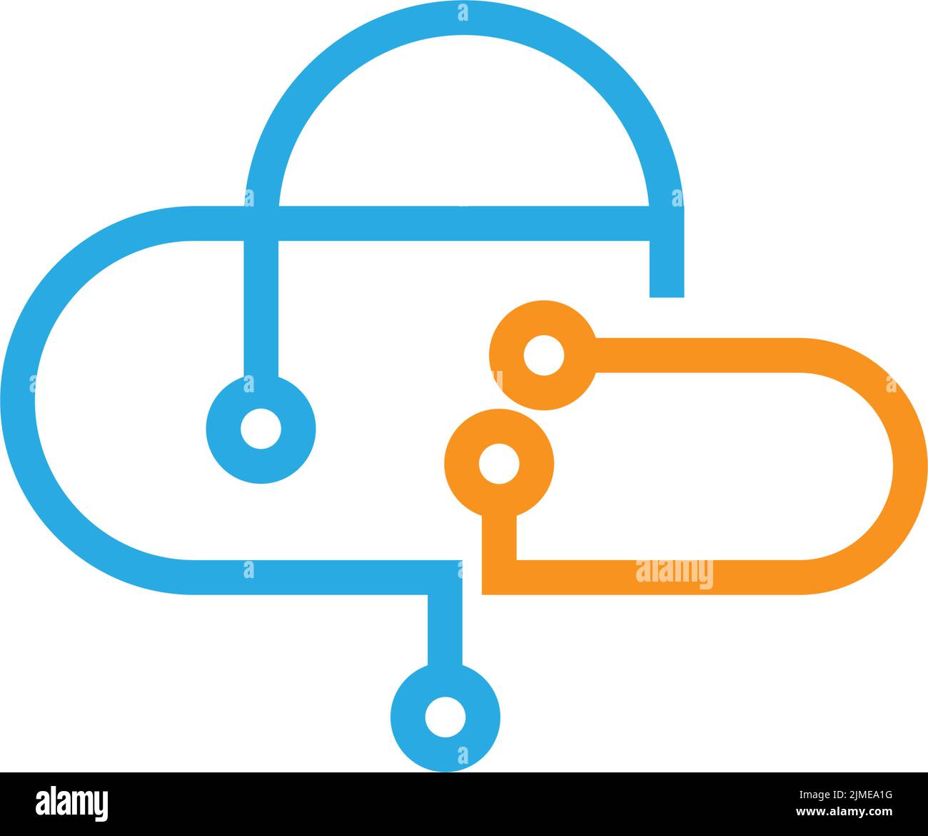 Cloud logo icon design illustration template vector Stock Vector