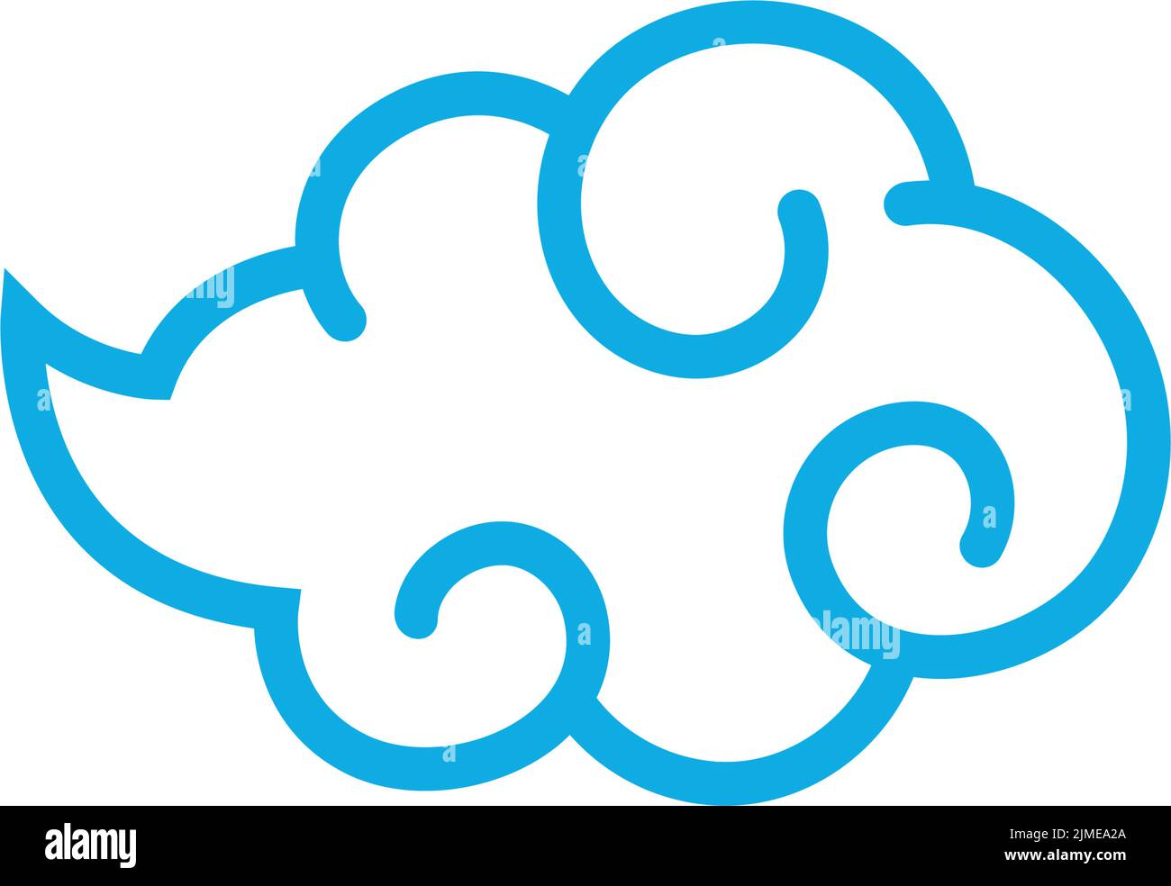Cloud logo icon design illustration template vector Stock Vector