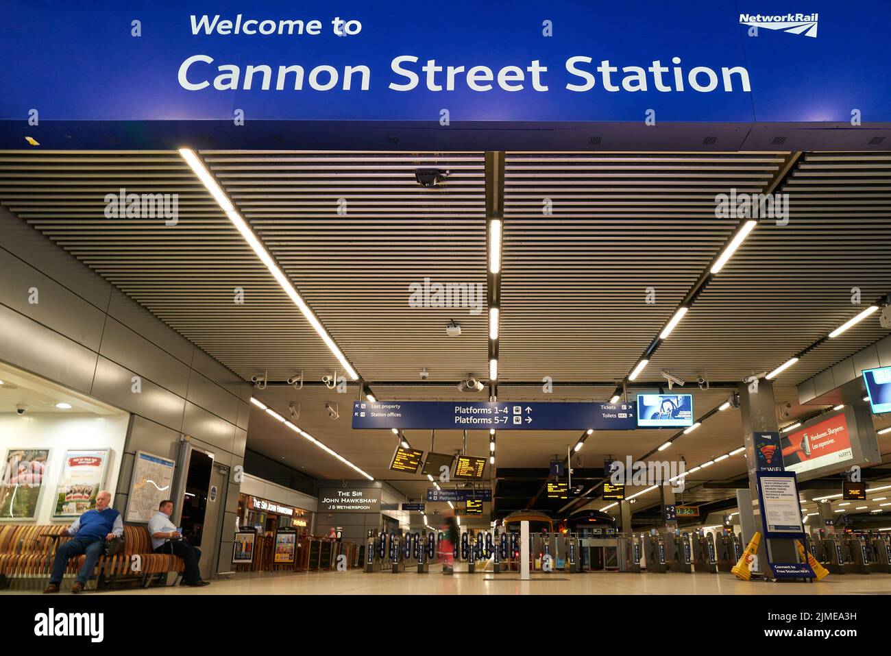 Cannon Street rail station, London, England. Stock Photo