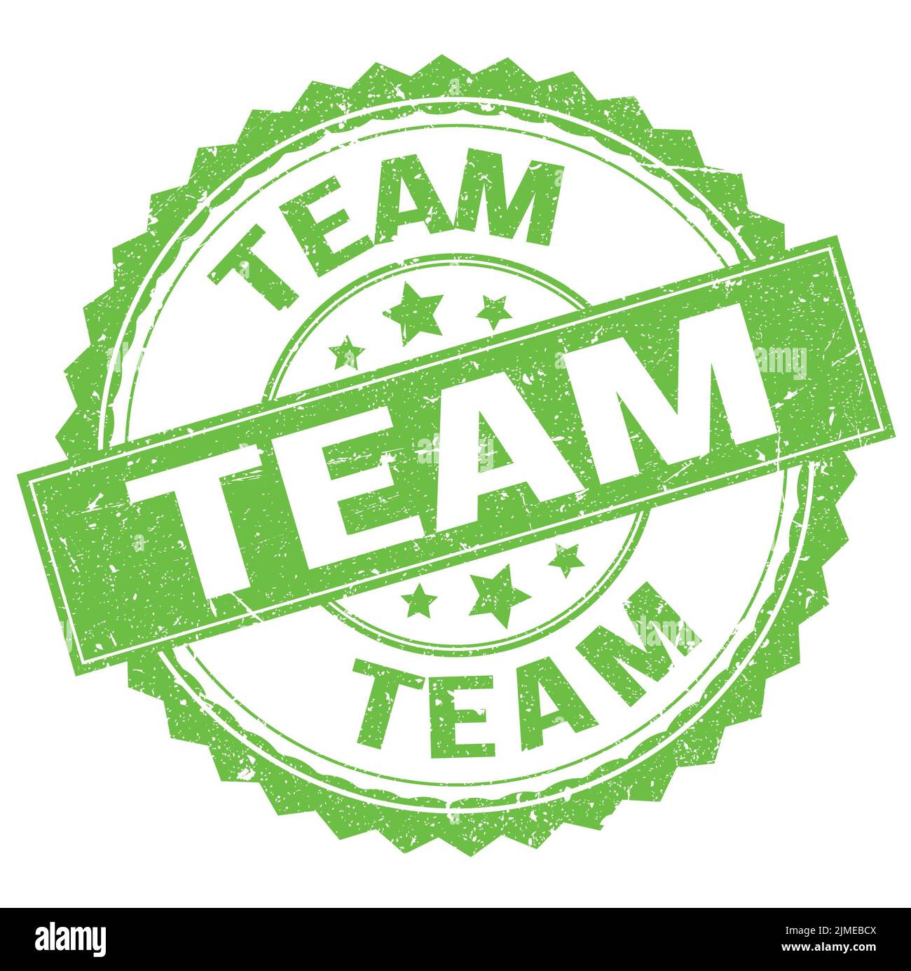 TEAM text written on green round stamp sign Stock Photo - Alamy
