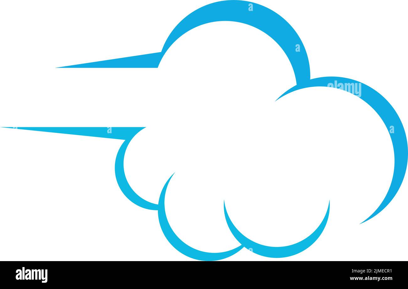 Cloud logo icon design illustration template vector Stock Vector
