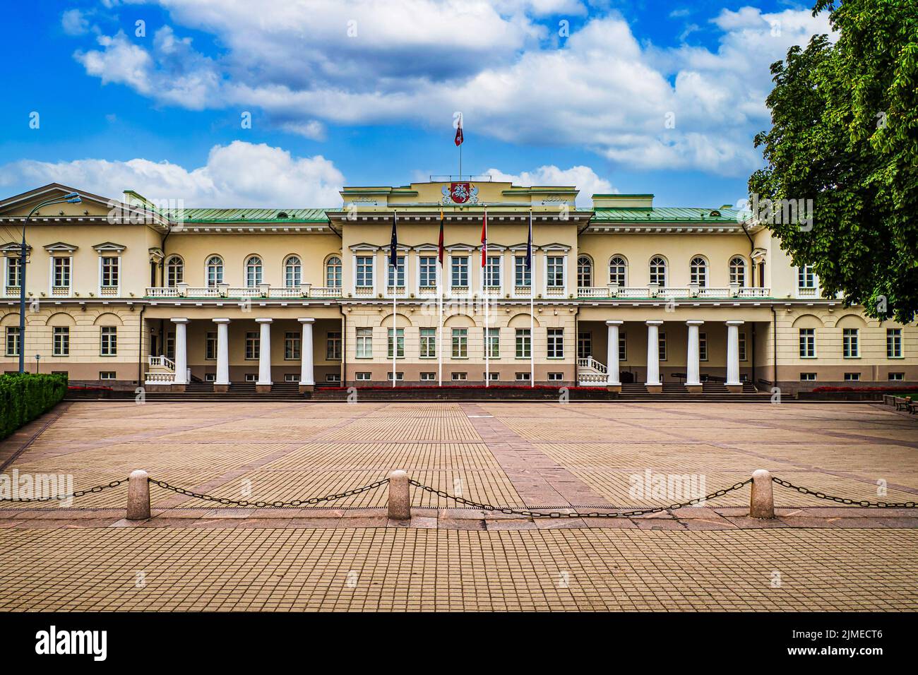 The Presidential Palace and Eventual Official Residence of the President of Lithuania Stock Photo