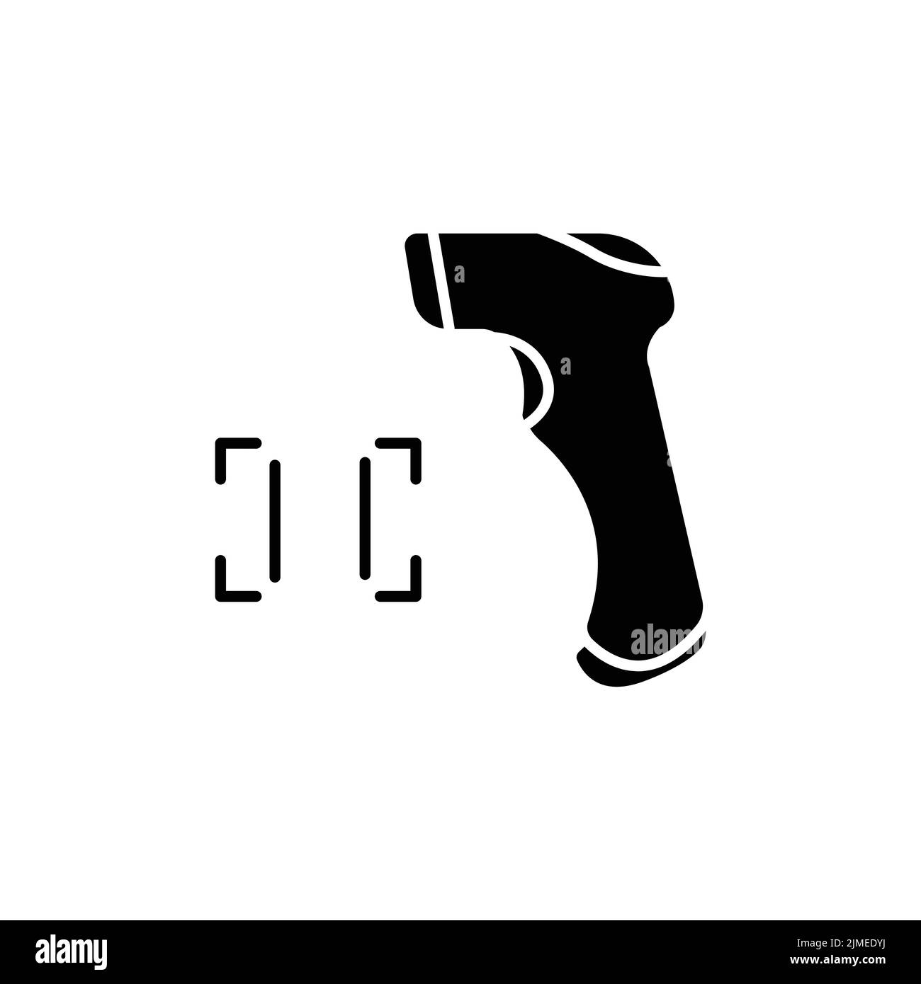 Scanner icon. Icon related to electronic, technology. Glyph icon style, solid. Simple design editable Stock Vector