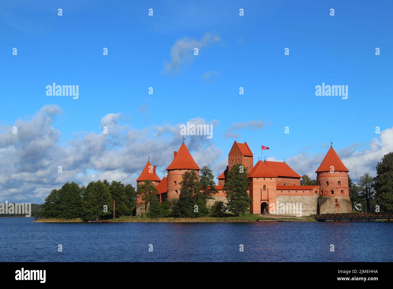 The beautiful Trakai Castle, Lithuania, Baltic States, Europe Stock Photo
