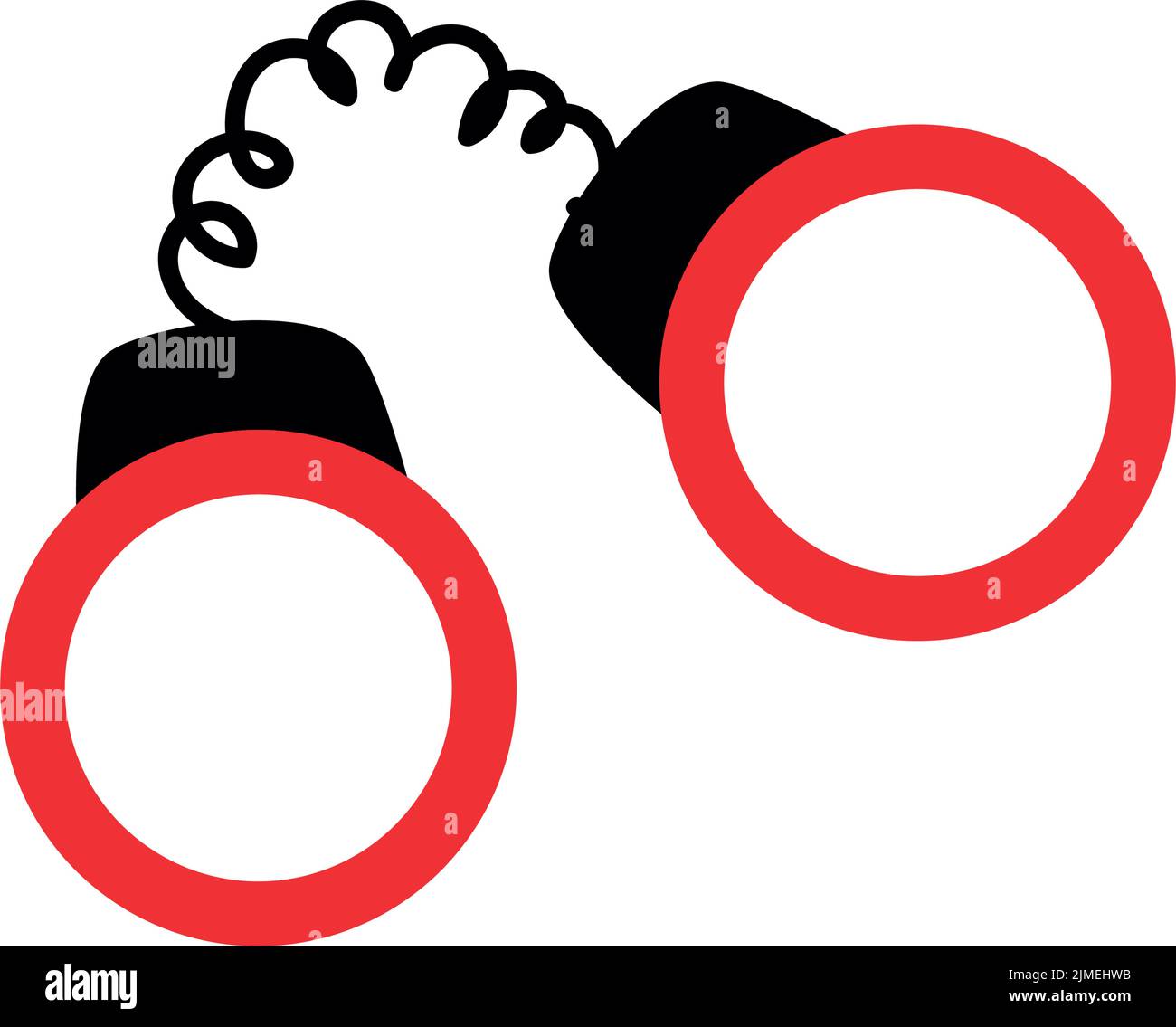 Handcuff icon. Vector illustration Stock Vector