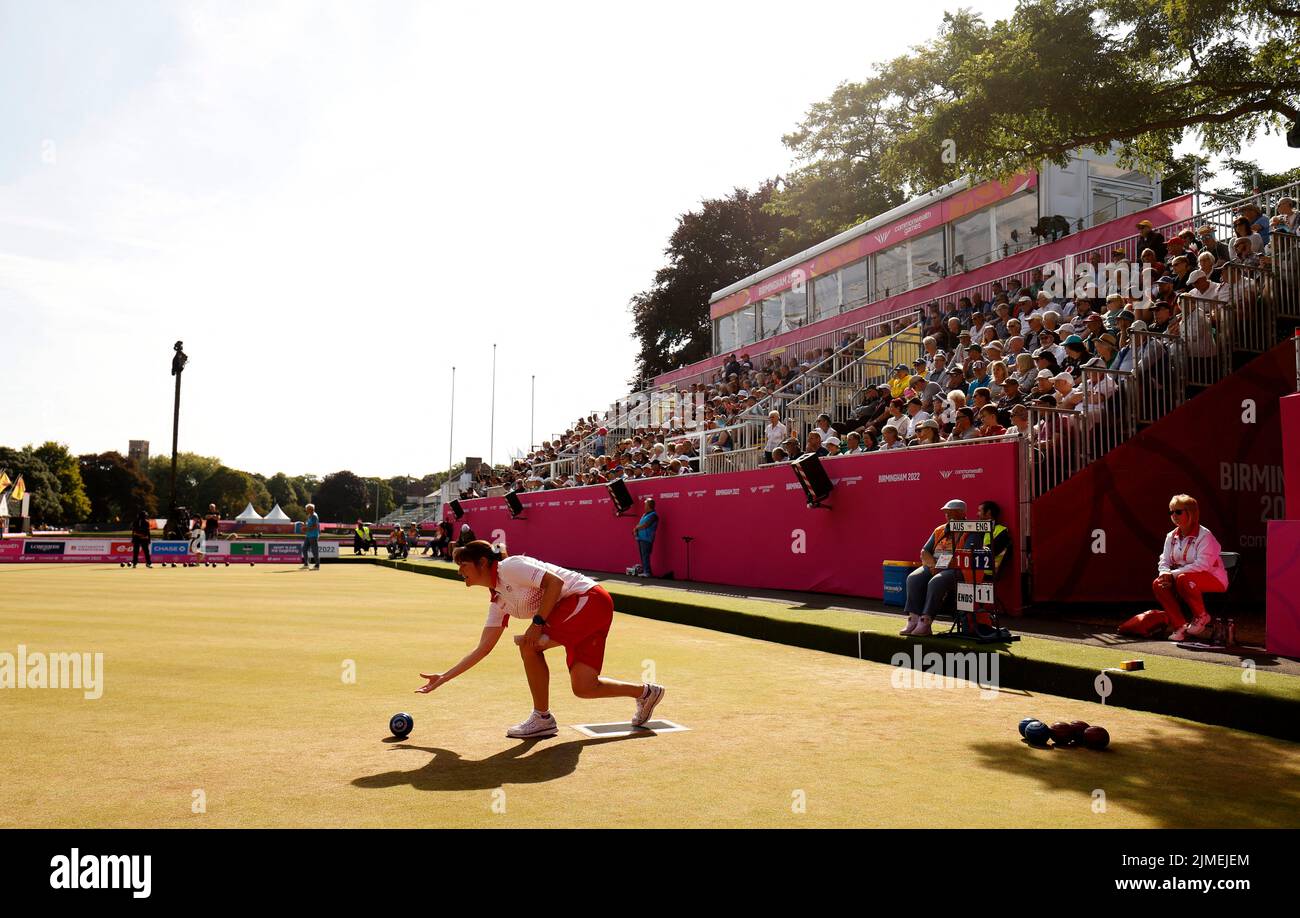 Victoria park in leamington spa bowls hires stock photography and